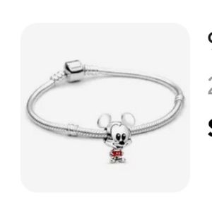 Disney Mickey Mouse Sterling silver bracelet 925 NWT 17 cm”